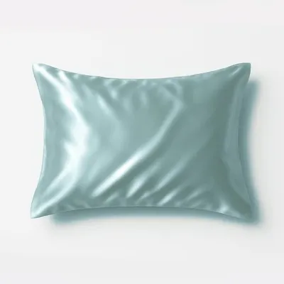 Шовкова наволочка Блакитна