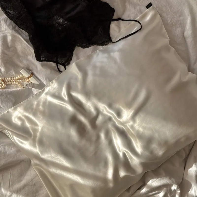 Шовкова наволочка Айворі - фото 3