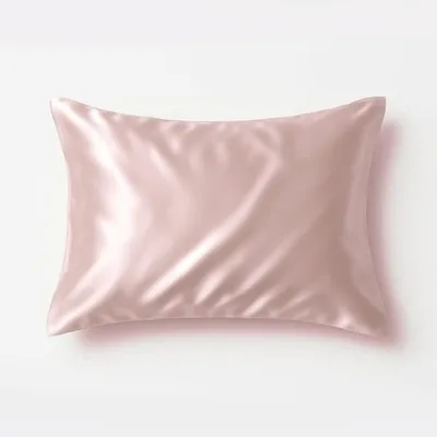Шовкова наволочка Рожева