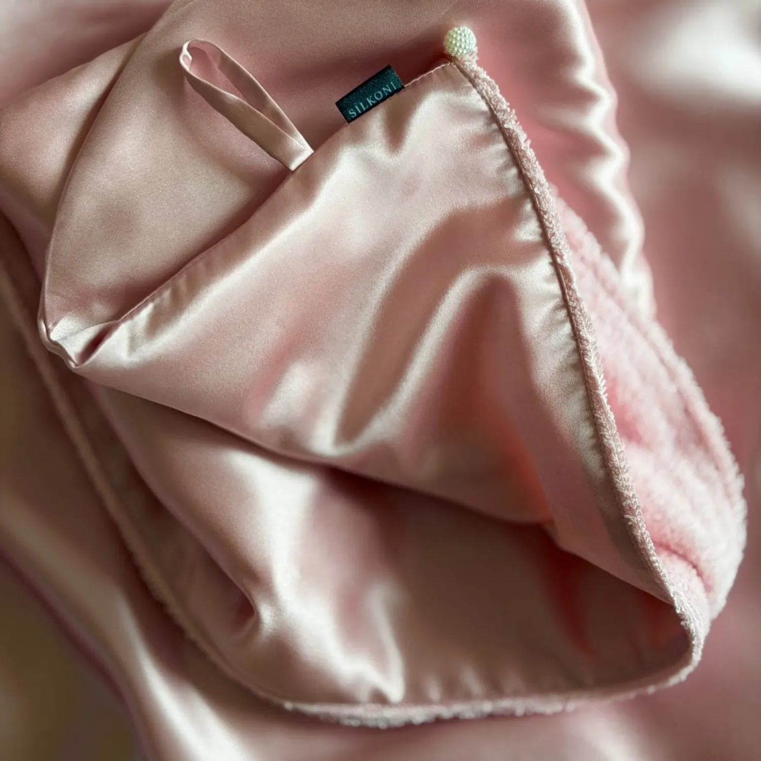 Шовковий тюрбан Рожевий - фото 3